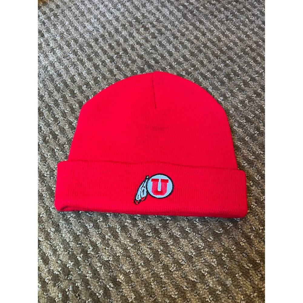 ❤️University of Utah Utes knit beanie by Captivating Headwear. OSFM EUC!❤️